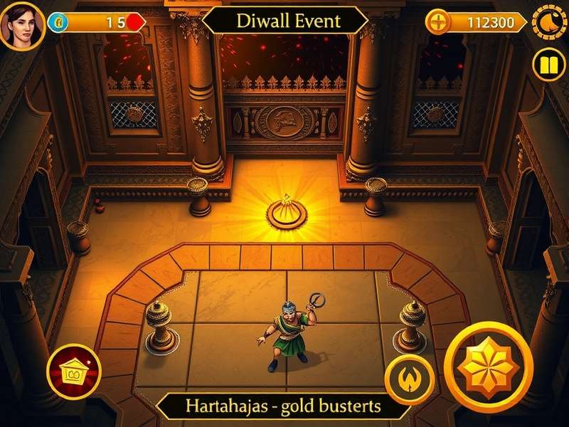 Maharaja S Gold Hunt Diwali special event with fireworks and golden decorations